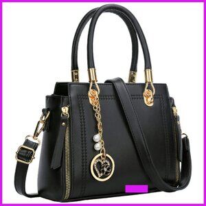 Vegan Leather Satchel Crossbody Bag Elegant Minimal Chic Everyday